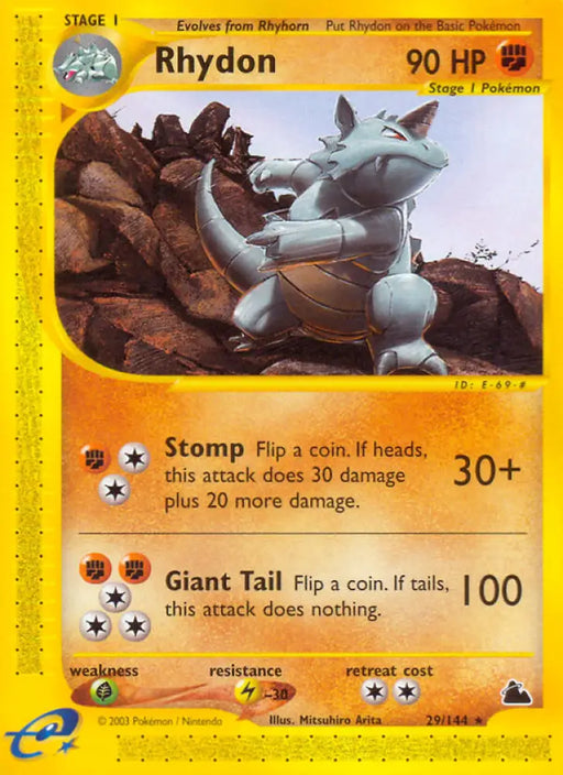 Rhydon (29/144) [Skyridge] - Pokemon Single