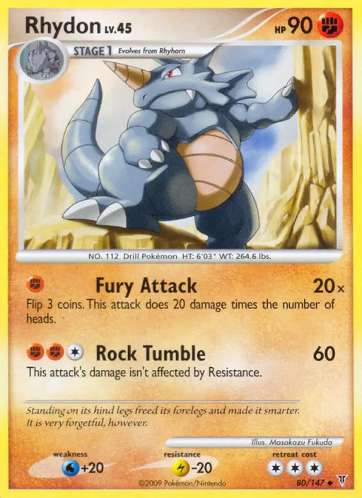 Rhydon (80/147) [Platinum: Supreme Victors] - Pokemon Single