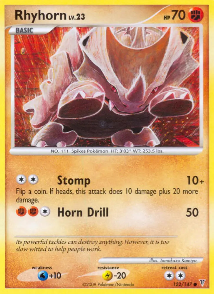 Rhyhorn (122/147) [Platinum: Supreme Victors] - Pokemon Single