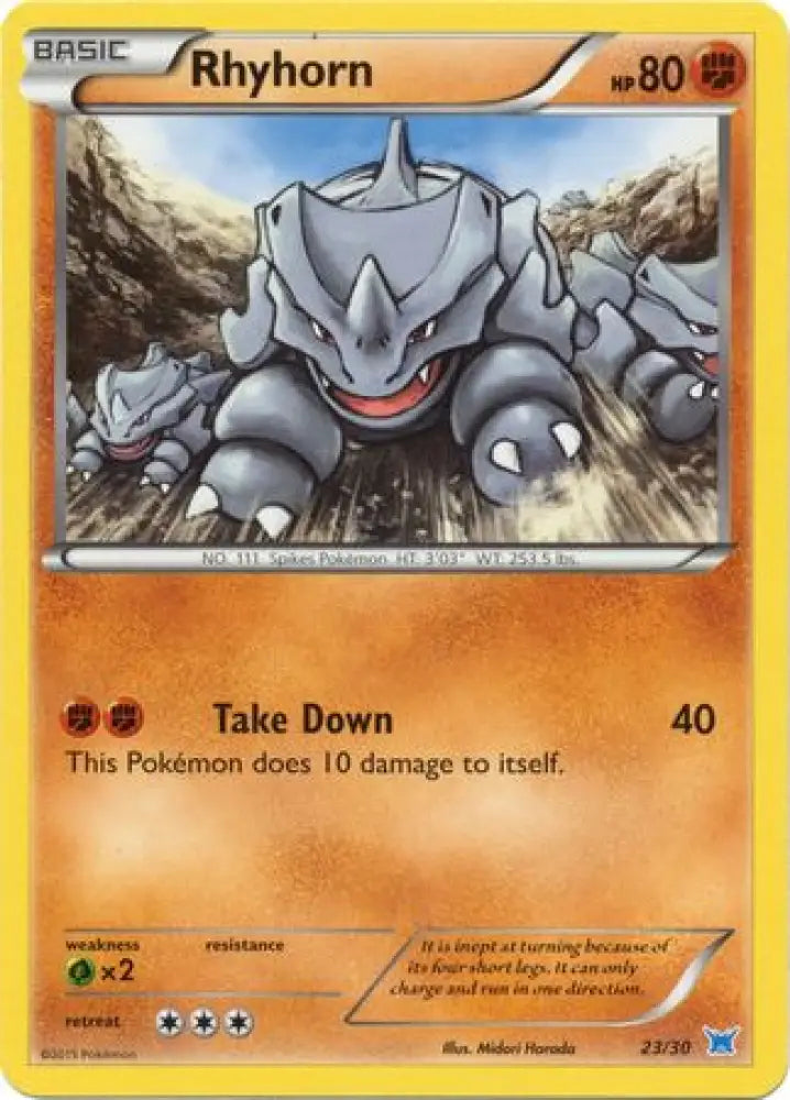 Rhyhorn (23/30) [XY: Trainer Kit 2 - Latios] - Pokemon Single