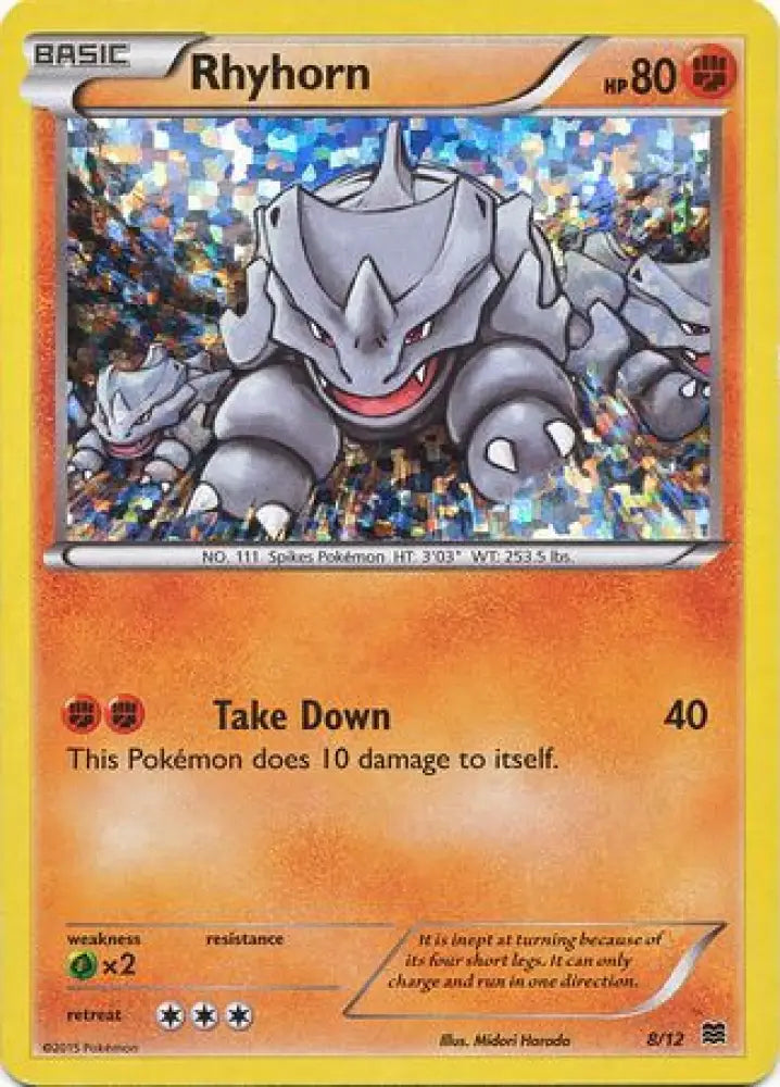 Rhyhorn (8/12) [McDonald’s Promos: 2015 Collection] - Pokemon Single