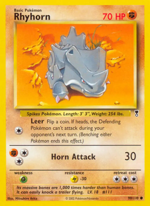 Rhyhorn (90/110) [Legendary Collection] - Pokemon Single