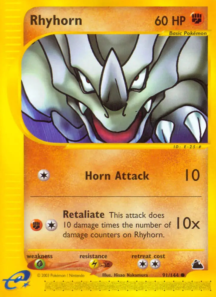 Rhyhorn (91/144) [Skyridge] - Pokemon Single