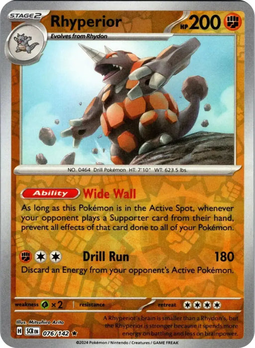 Rhyperior (076/142) [Scarlet & Violet: Stellar Crown] - Pokemon Single