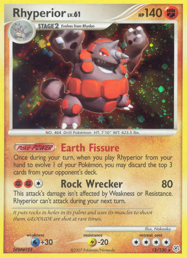 Rhyperior (12/130) [Diamond & Pearl: Base Set] - Pokemon Single