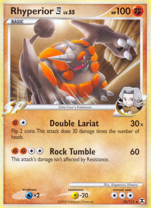 Rhyperior (32/111) (Theme Deck Exclusive) [Platinum: Rising Rivals] - Pokemon Single