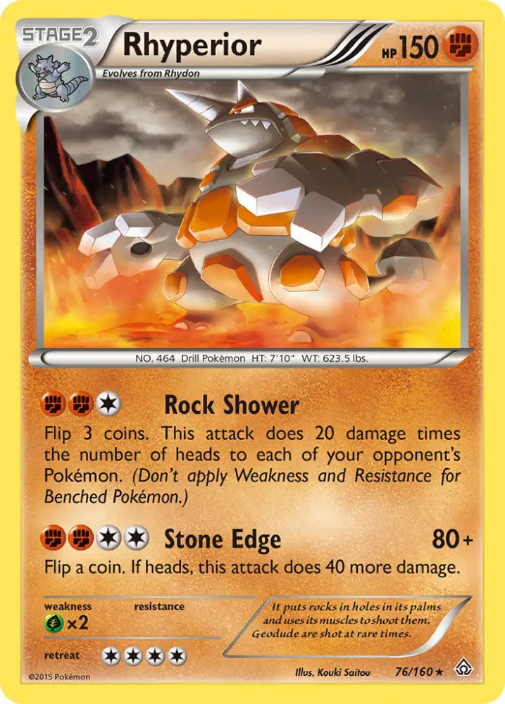 Rhyperior (76/160) [XY: Primal Clash] - Pokemon Single