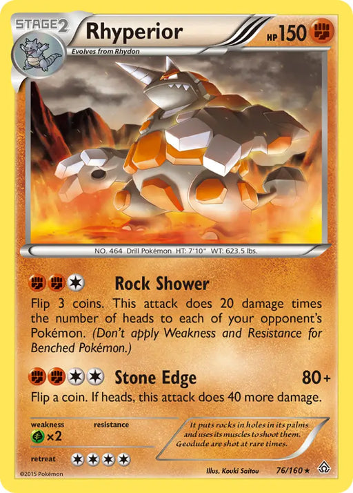 Rhyperior (76/160) [XY: Primal Clash] - Pokemon Single