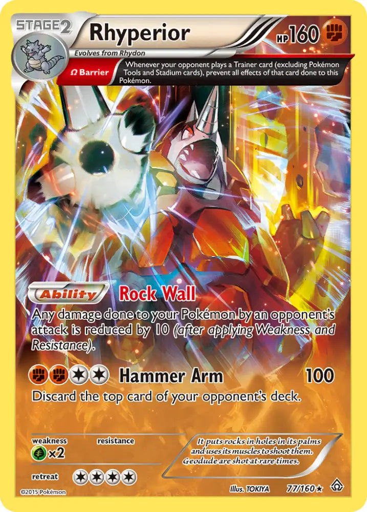 Rhyperior (77/160) [XY: Primal Clash] - Pokemon Single