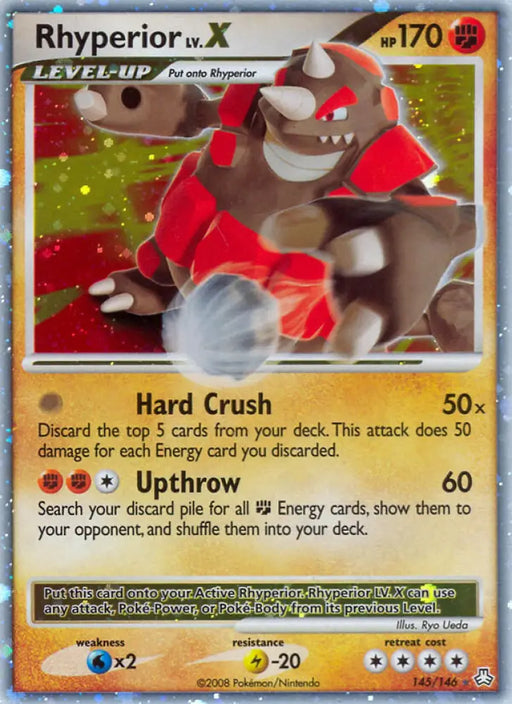 Rhyperior LV.X (145/146) [Diamond & Pearl: Legends Awakened] - Pokemon Single