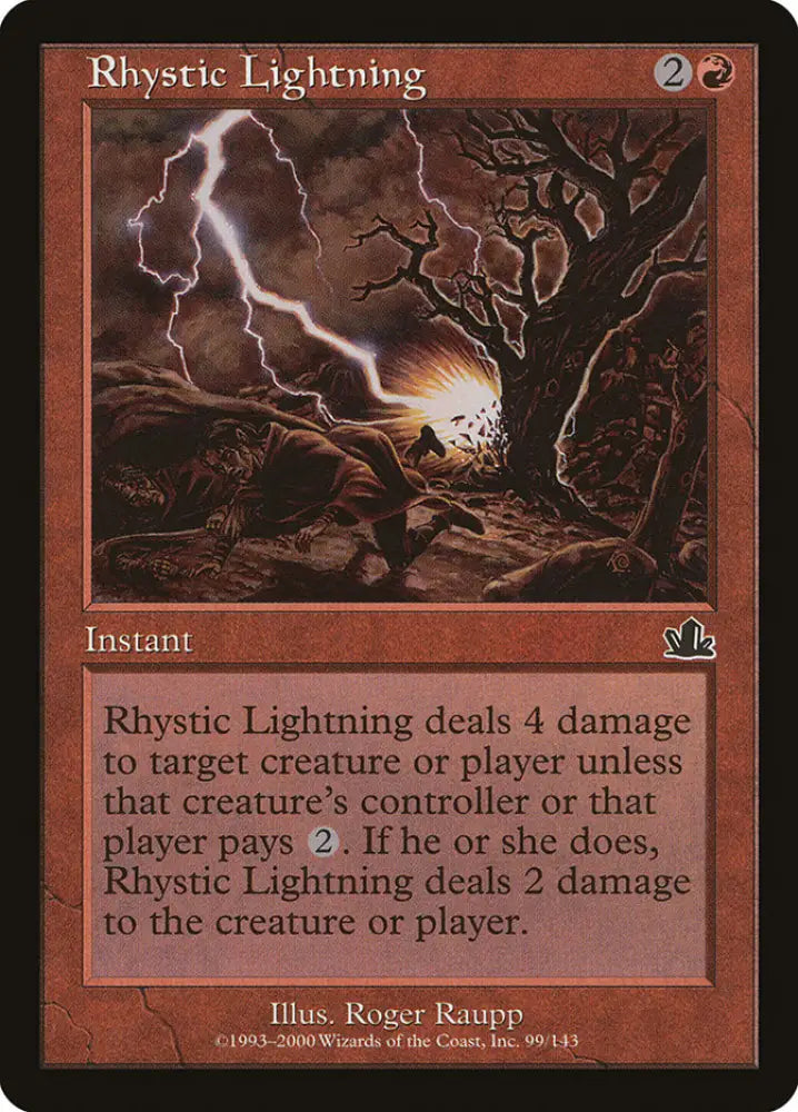 Rhystic Lightning [Prophecy] - MTG Single