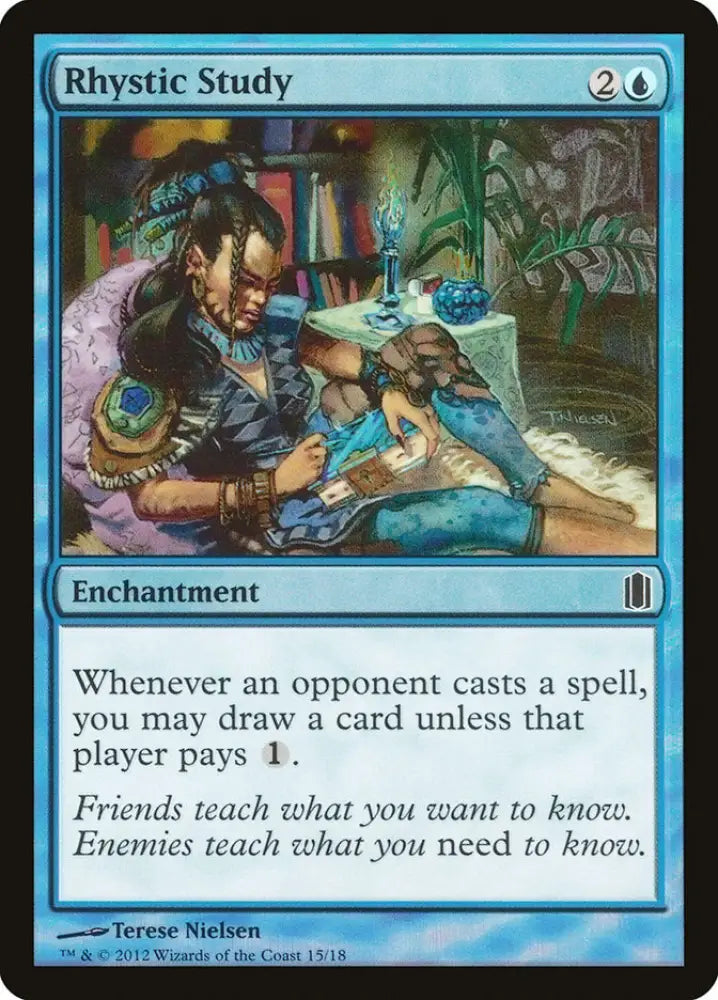 Rhystic Study [Commander’s Arsenal] - MTG Single