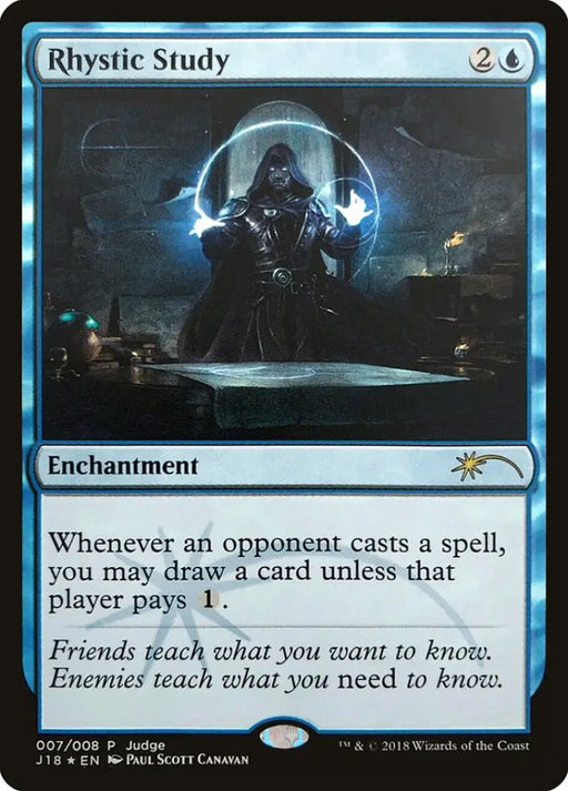 Rhystic Study [Judge Gift Cards 2018] - MTG Single