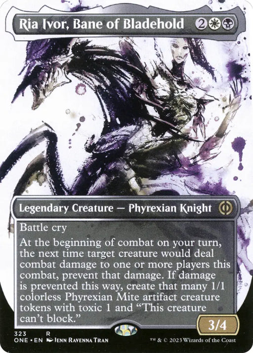 Ria Ivor Bane of Bladehold (Borderless Ichor) [Phyrexia: All Will Be One] - MTG Single