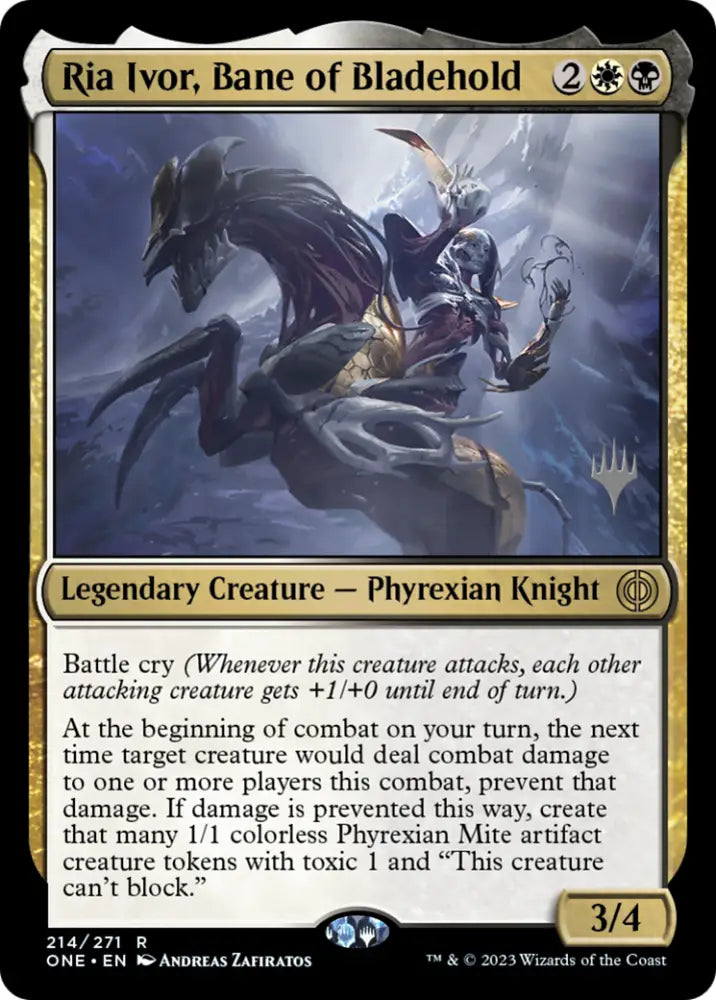 Ria Ivor Bane of Bladehold (Promo Pack) [Phyrexia: All Will Be One Promos] - MTG Single