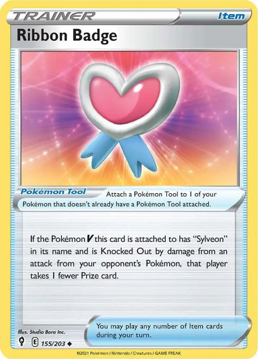 Ribbon Badge (155/203) [Sword & Shield: Evolving Skies] - Pokemon Single