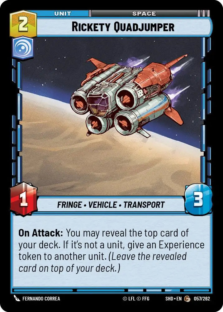 Rickety Quadjumper (057/262) [Shadows of the Galaxy] - Star Wars: Unlimited Single