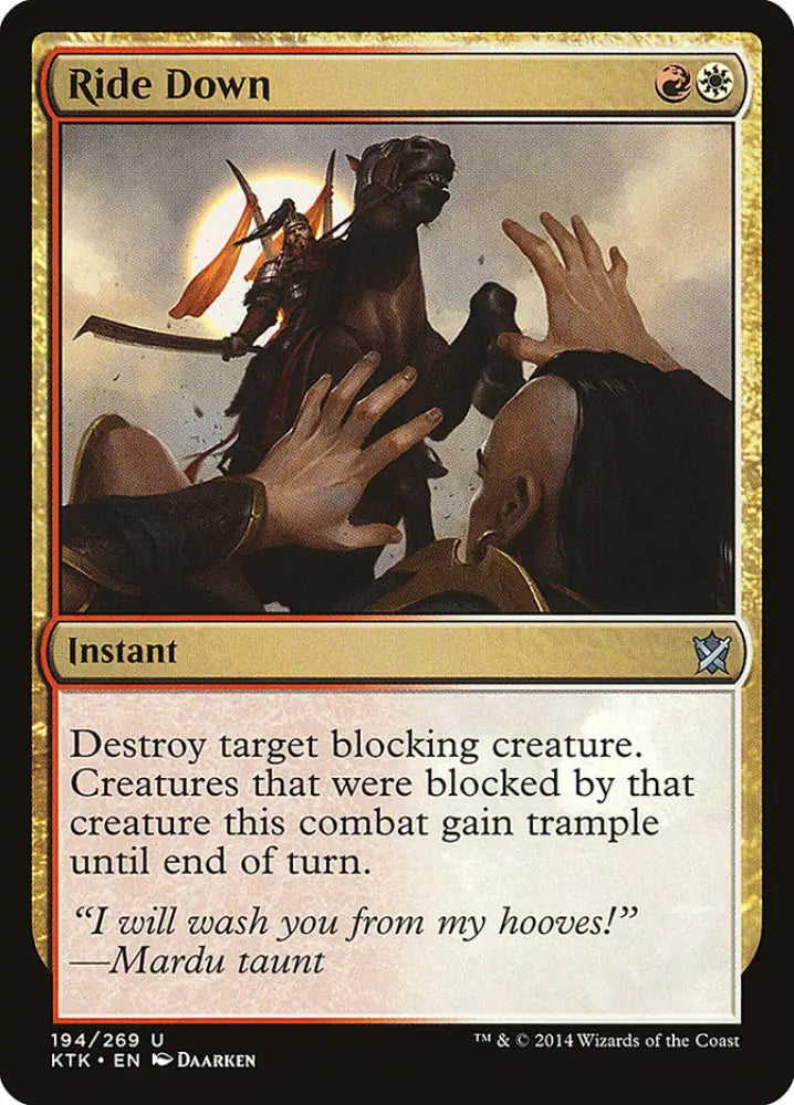 Ride Down [Khans of Tarkir] - MTG Single