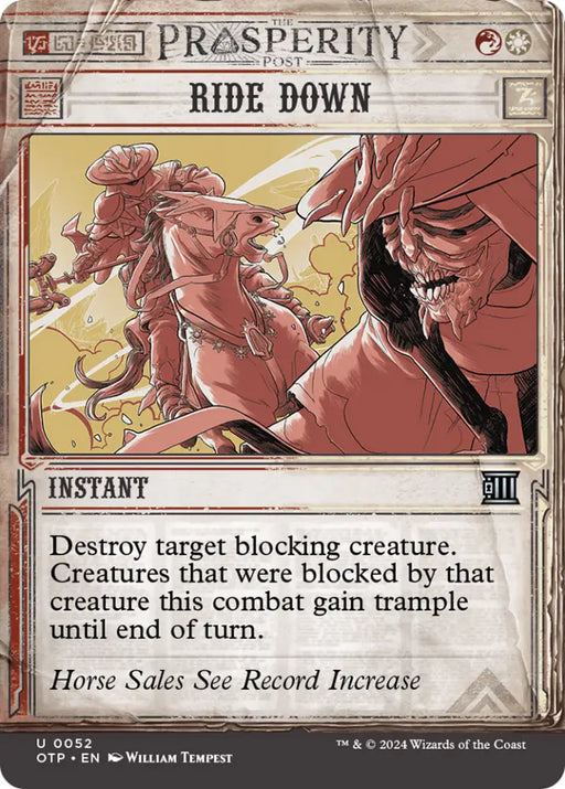 Ride Down [Outlaws of Thunder Junction: Breaking News] - MTG Single