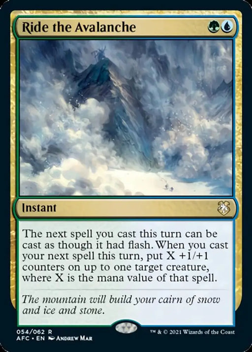 Ride the Avalanche [Dungeons & Dragons: Adventures in the Forgotten Realms Commander] - MTG Single