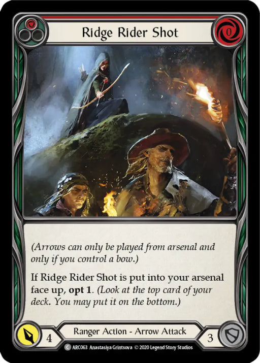 Ridge Rider Shot (Red) [Arcane Rising Unlimited] Unlimited Rainbow Foil - Flesh And Blood Single