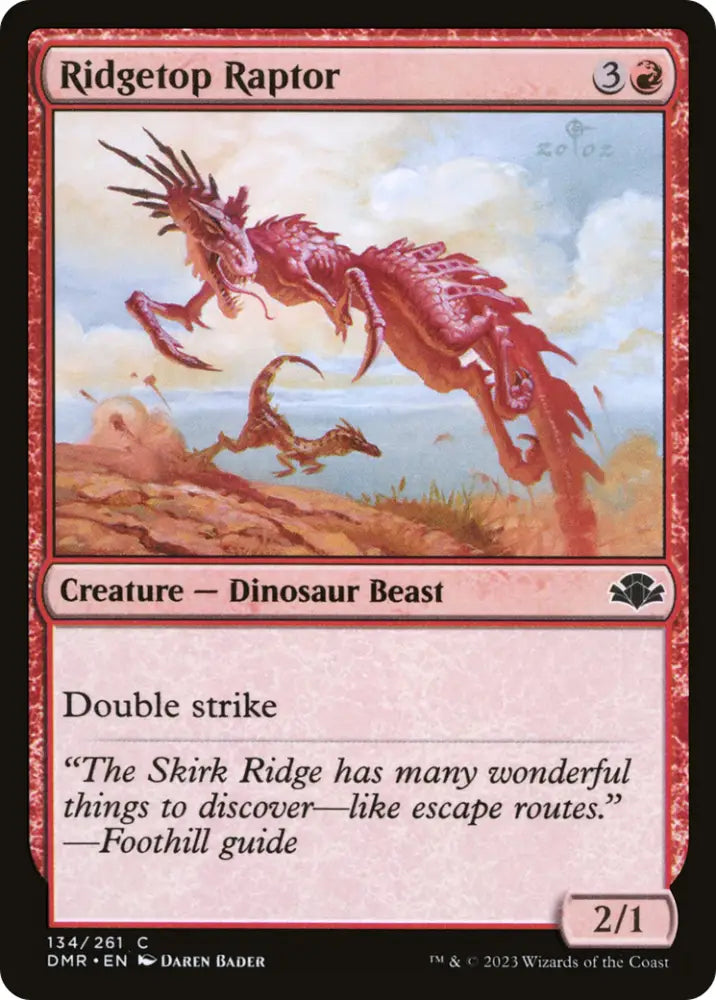 Ridgetop Raptor [Dominaria Remastered] - MTG Single