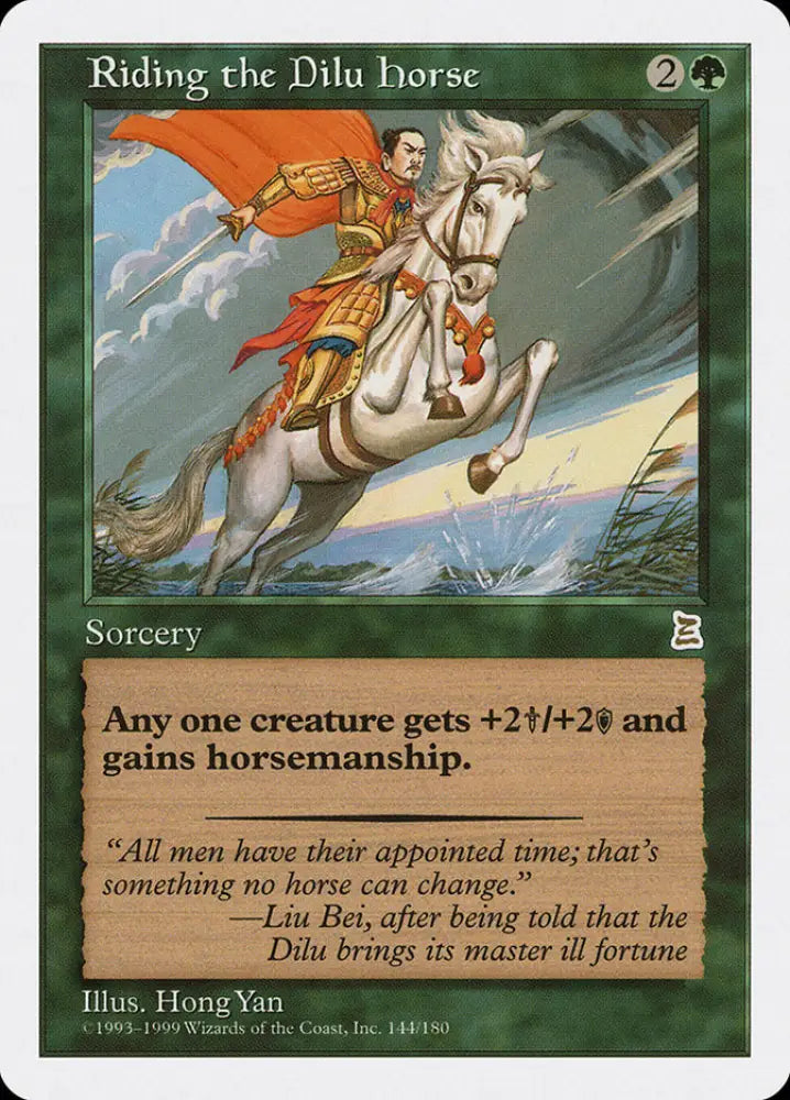 Riding the Dilu Horse [Portal Three Kingdoms] - MTG Single