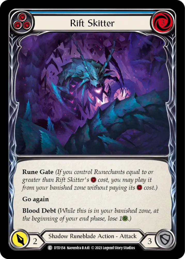 Rift Skitter (Blue) [Dusk Till Dawn] - Flesh And Blood Single