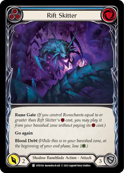 Rift Skitter (Blue) [Dusk Till Dawn] - Flesh And Blood Single
