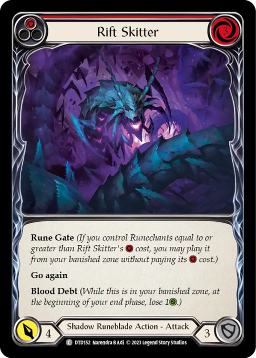 Rift Skitter (Red) [Dusk Till Dawn] Rainbow Foil - Flesh And Blood Single