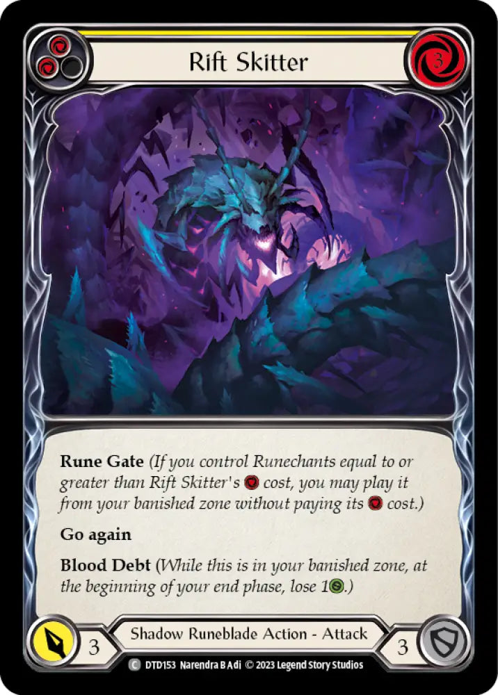 Rift Skitter (Yellow) [Dusk Till Dawn] - Flesh And Blood Single
