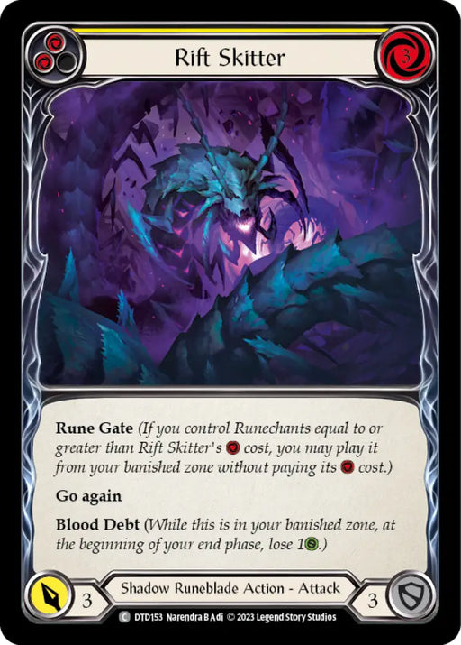 Rift Skitter (Yellow) [Dusk Till Dawn] - Flesh And Blood Single