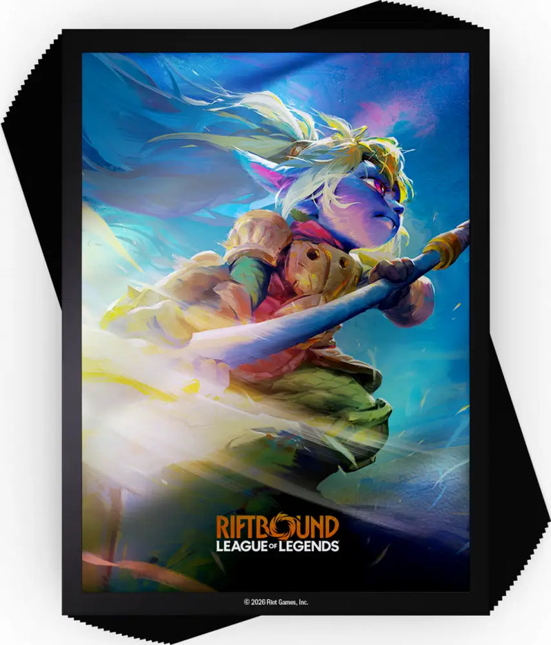 Riftbound League of Legends TCG Unleashed Art Sleeves 100ct - Poppy - Riftbound: League of Legends Sealed