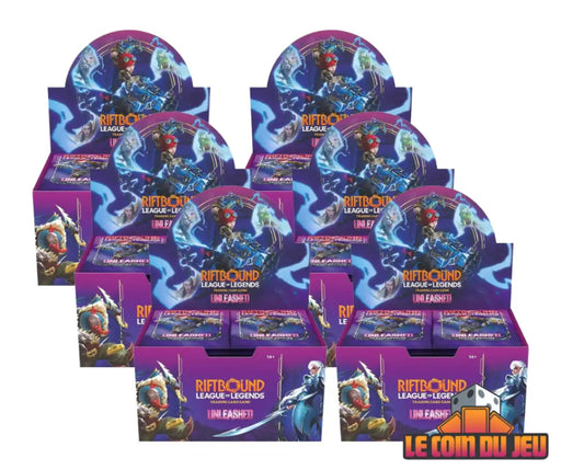 Riftbound League of Legends TCG Unleashed Booster Display Case of 6 - Riftbound: League of Legends Sealed