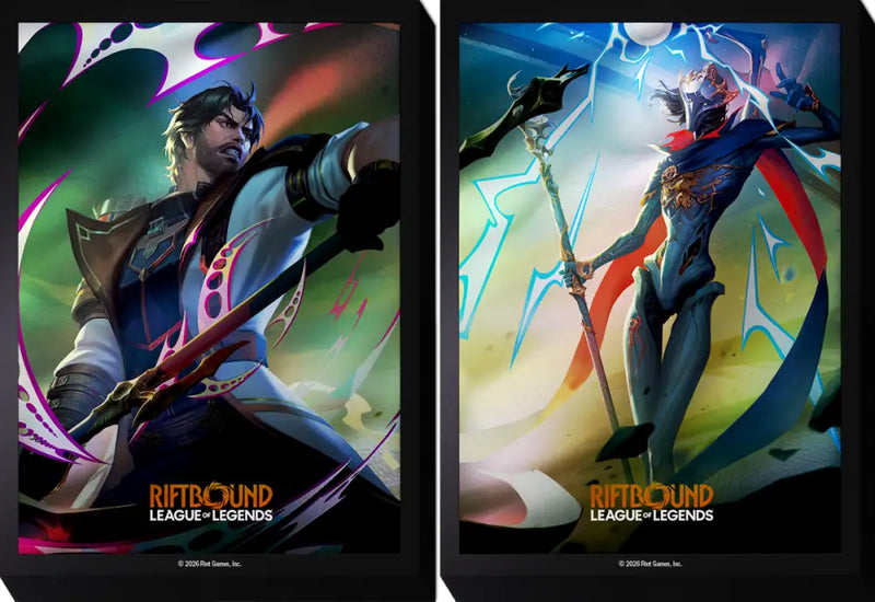 Riftbound League of Legends Vendetta Art Sleeves 100ct - Jayce vs Victor - Riftbound: League of Legends Sealed