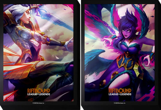 Riftbound League of Legends Vendetta Art Sleeves 100ct - Kayle vs Morgana - Riftbound: League of Legends Sealed