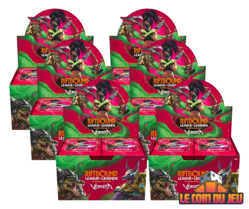 Riftbound League of Legends Vendetta Booster Display Case of 6 (EN) (2026-07-24) - Riftbound: League of Legends Sealed
