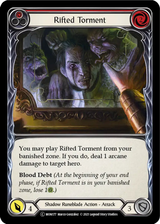 Rifted Torment (Red) [Monarch Unlimited] Unlimited Rainbow Foil - Flesh And Blood Single