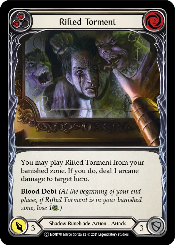 Rifted Torment (Yellow) [Monarch Unlimited] Unlimited Normal - Flesh And Blood Single