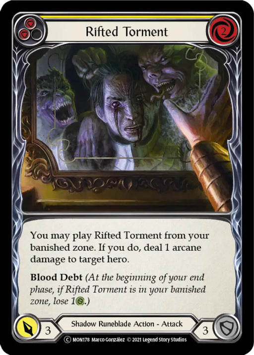 Rifted Torment (Yellow) [Monarch Unlimited] Unlimited Normal - Flesh And Blood Single