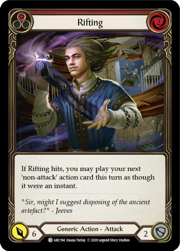 Rifting (Red) [Arcane Rising Unlimited] Unlimited Rainbow Foil - Flesh And Blood Single
