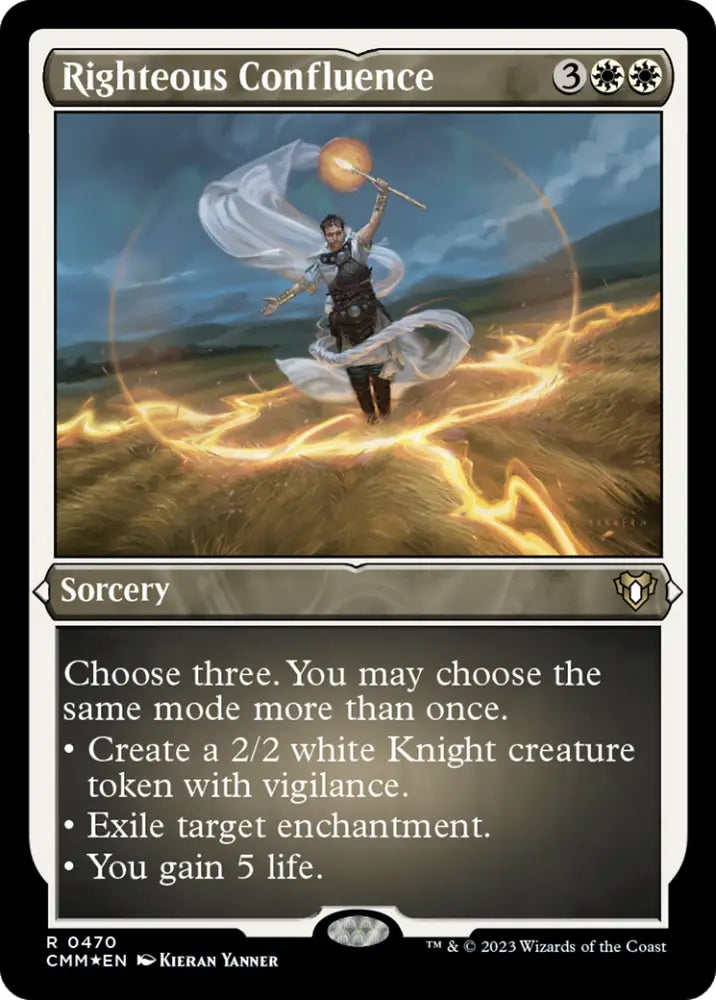 Righteous Confluence (Foil Etched) [Commander Masters] - MTG Single