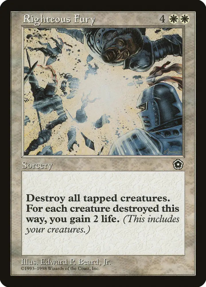 Righteous Fury [Portal Second Age] - MTG Single