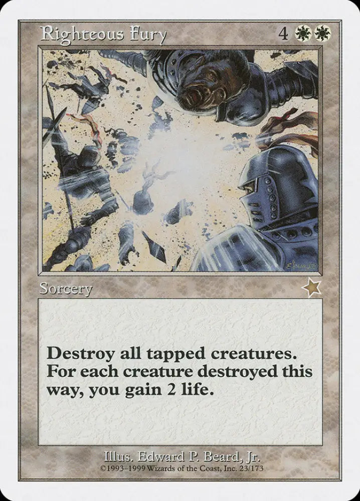 Righteous Fury [Starter 1999] - MTG Single