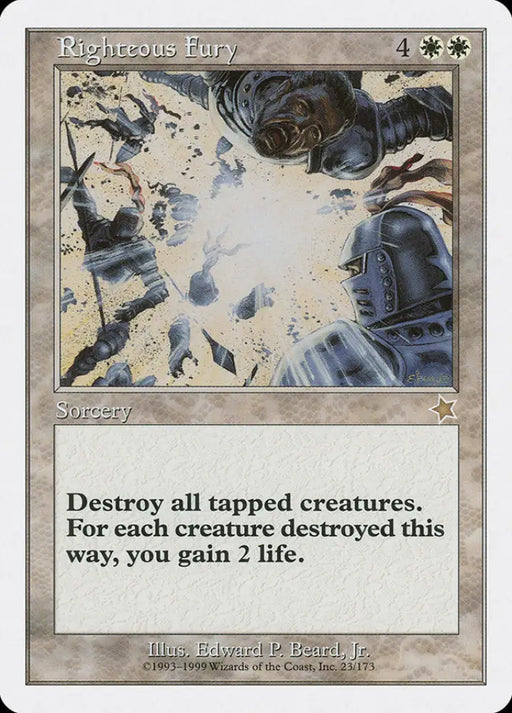Righteous Fury [Starter 1999] - MTG Single