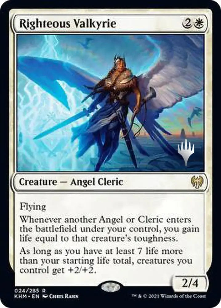 Righteous Valkyrie (Promo Pack) [Kaldheim Promos] - MTG Single