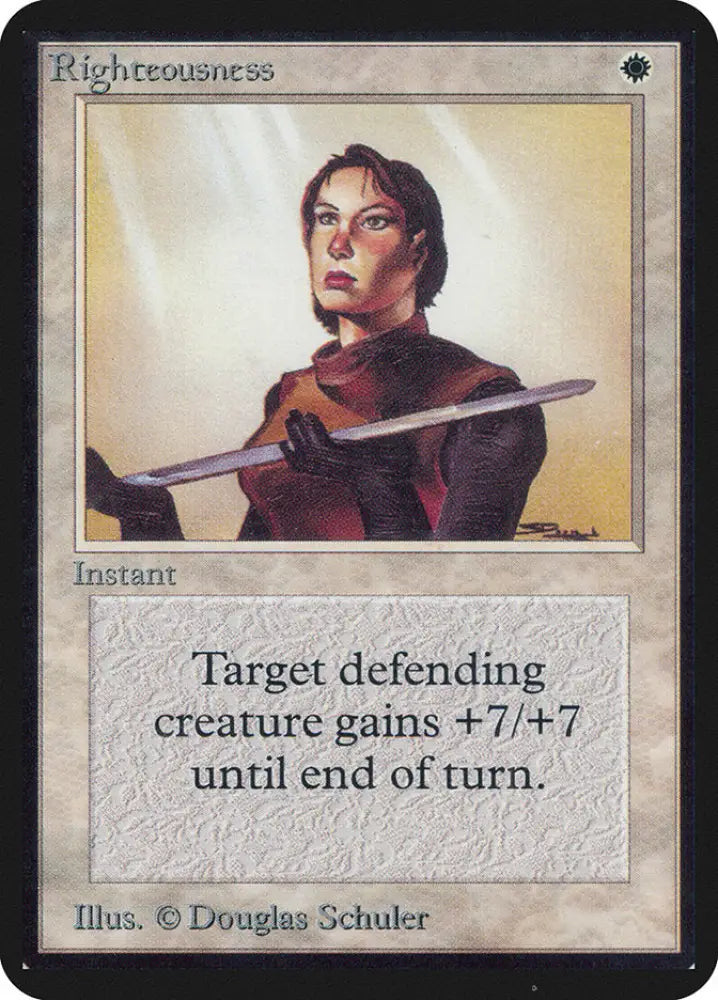 Righteousness [Alpha Edition] - MTG Single