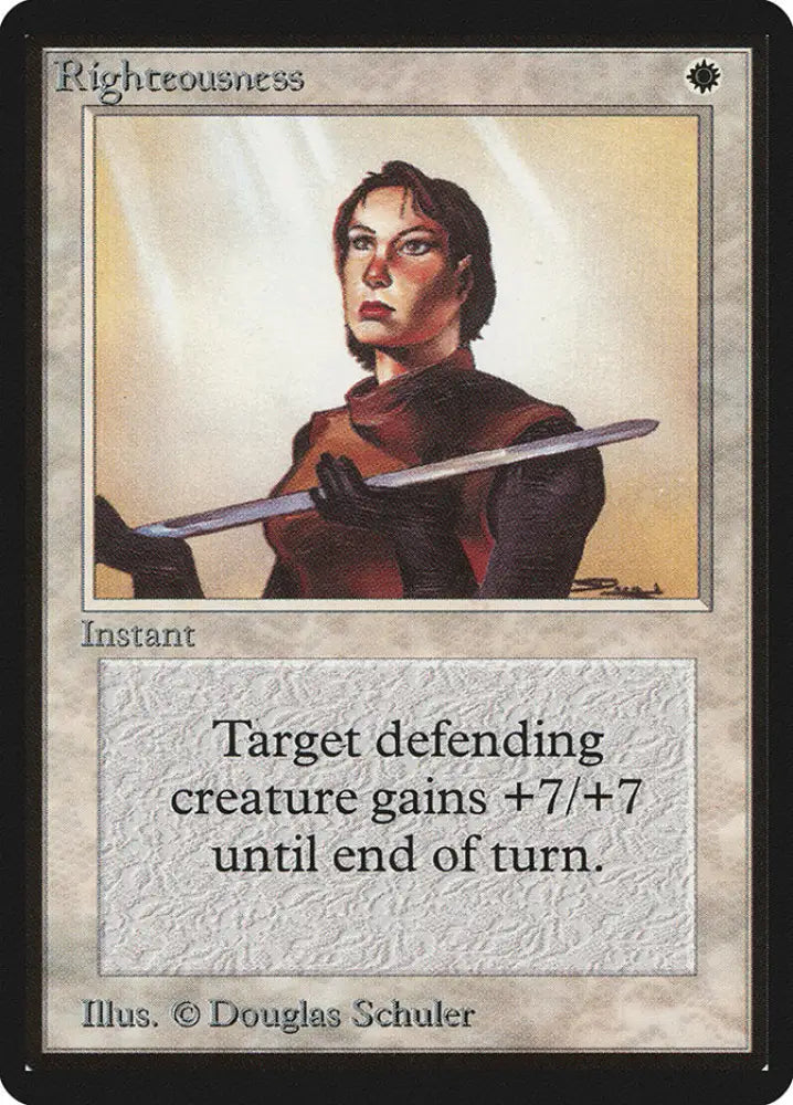 Righteousness [Beta Edition] - MTG Single