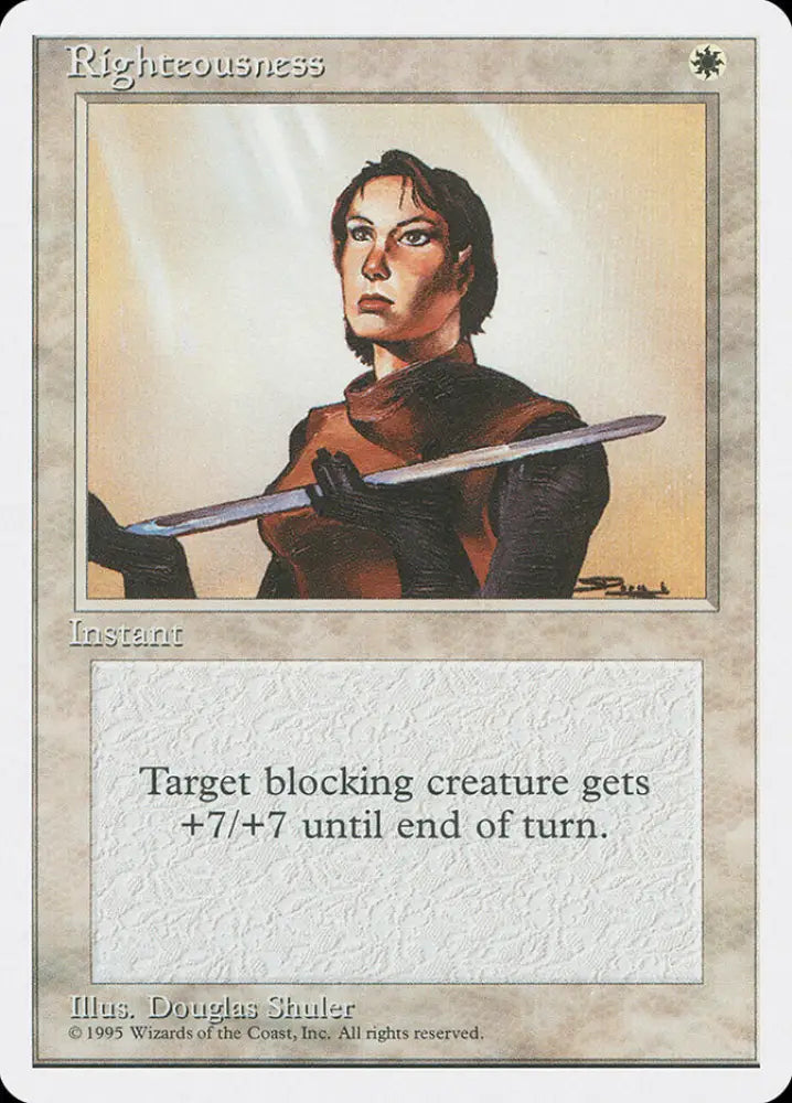 Righteousness [Fourth Edition] - MTG Single