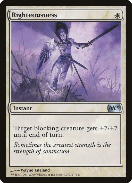 Righteousness [Magic 2010] - MTG Single